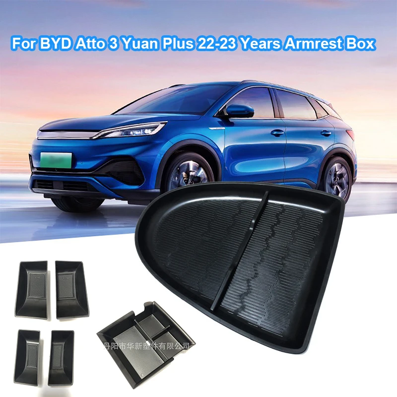 

Car Armrest Center Console Storage Box for BYD Atto 3 Yuan Plus 22-23 Years Box Storage Tray Byd Act 3 Car Accessories