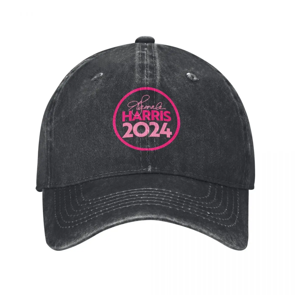 Gorra de béisbol con botón rosa para hombre y mujer, visera de protección, Snapback, Kamala Harris