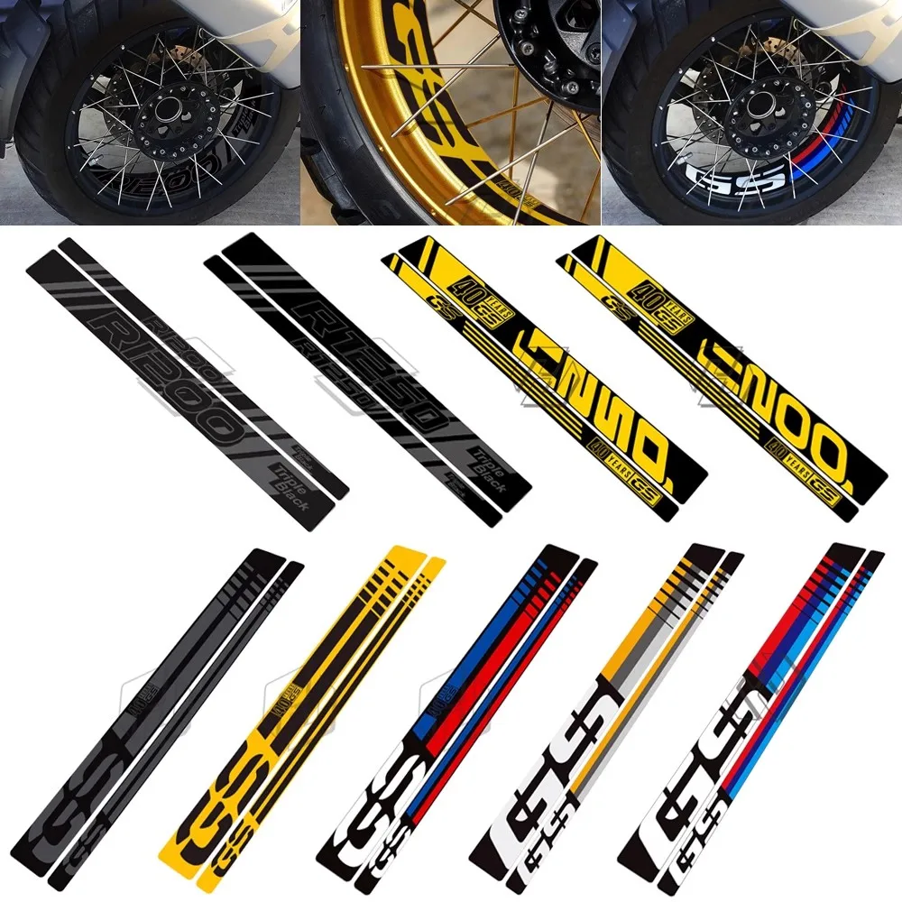 

FOR BMW R1200GS 2006-2018 R1250GS ADV 2019 Motorcycle wheel Rim Decoration sticker wheel ring decal