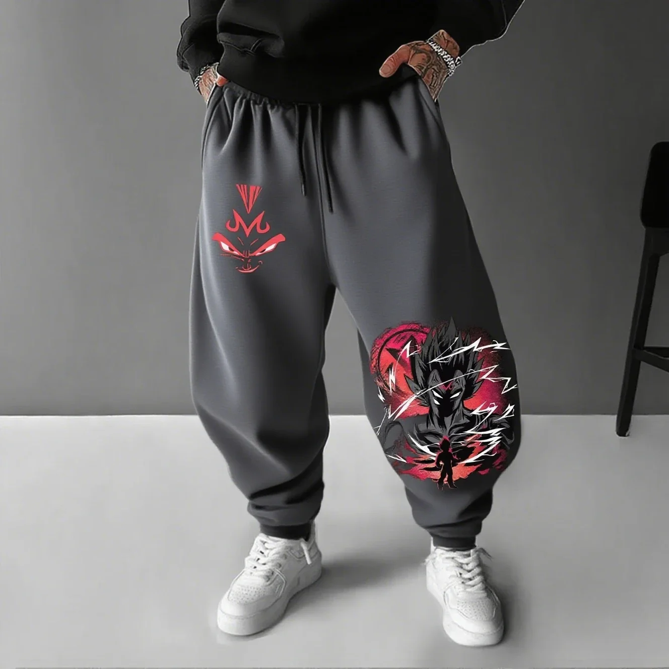 

New Anime Men Women Pants Dragon Ball Vegeta Loose Streetwear Casual Sweatpants Graphic Print Summer Trousers