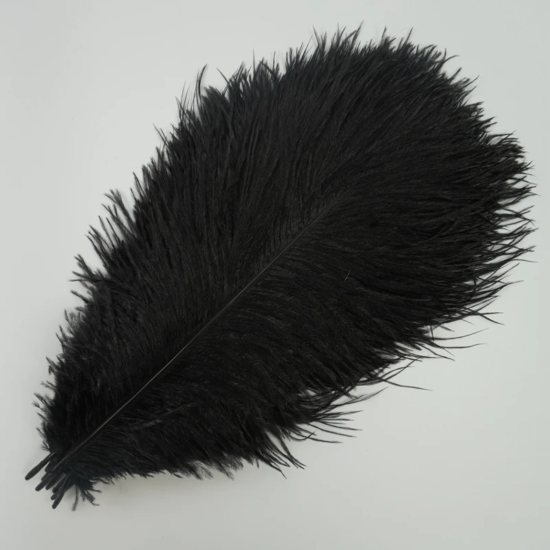 10 Stück Straußenfedern zum Basteln, 40–45 cm, 16–18 Zoll, große weiße schwarze Federn, Hochzeitsdekoration, Plumas, Karneval, Urlaubszubehör – Detail 5