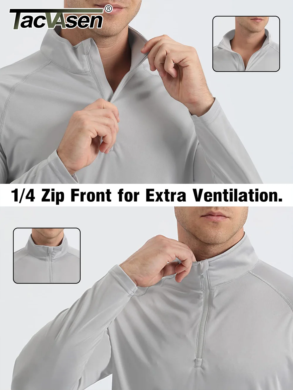 TACVASEN UV Protection ShirtTops 5
