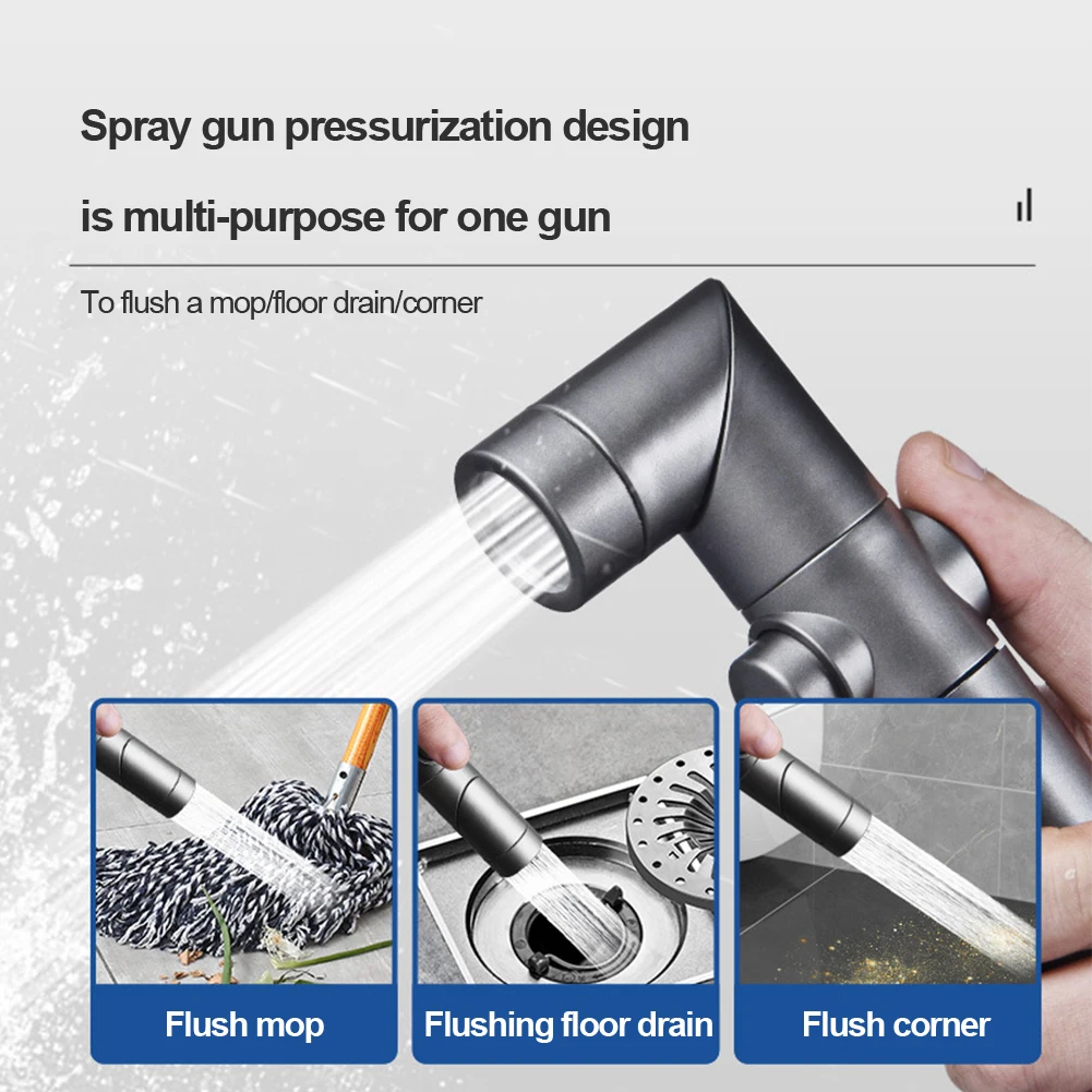 

Handheld Toilet Wash Bidet Faucet Spray Gun Sprayer Bathroom Self Cleaning Shower Head Hand Faucet