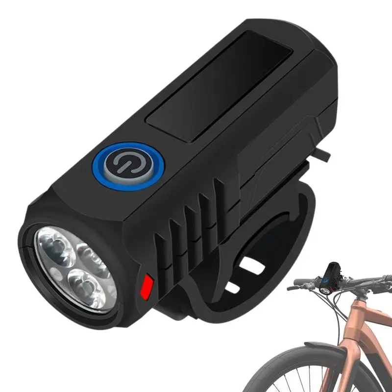 For Refer To Description USB Rechargeable Bikes Light Portable Bikes Light Safe Long Lasting Brightness Cycling Headlight For