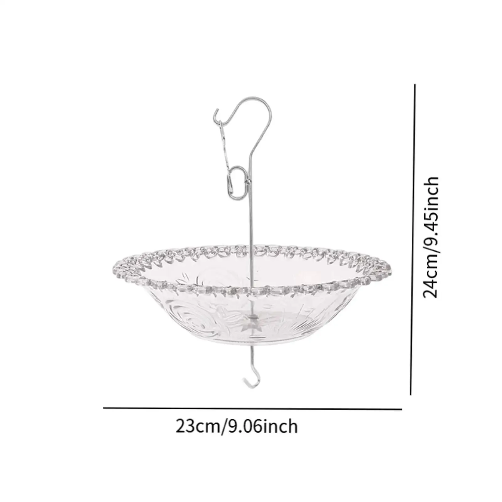 Dispenser di cibo Forniture creative con gancio Mangiatoia multifunzionale per uccelli selvatici per amanti degli uccelli all'aperto nel giardino del prato