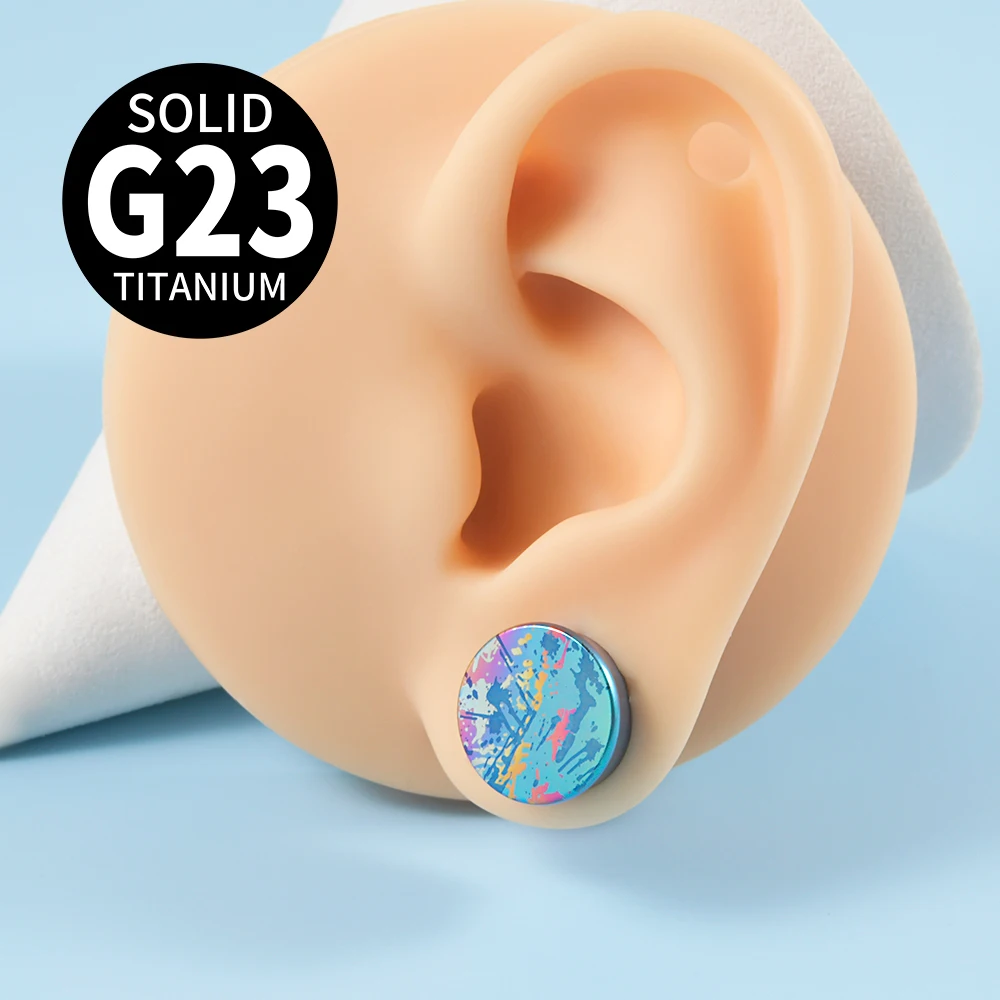 1PC G23 Solid Titanium Ear Plugs, Double Flare Stretching