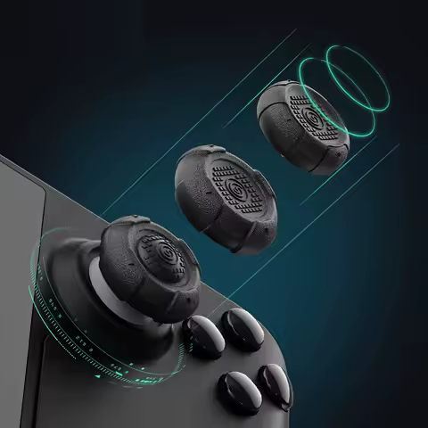 Player ONE Elite Silicone Soft Thumb Stick Grip Cap Joystick Cover For Steam Deck Oled / ROG Ally X Game Console Protector Case