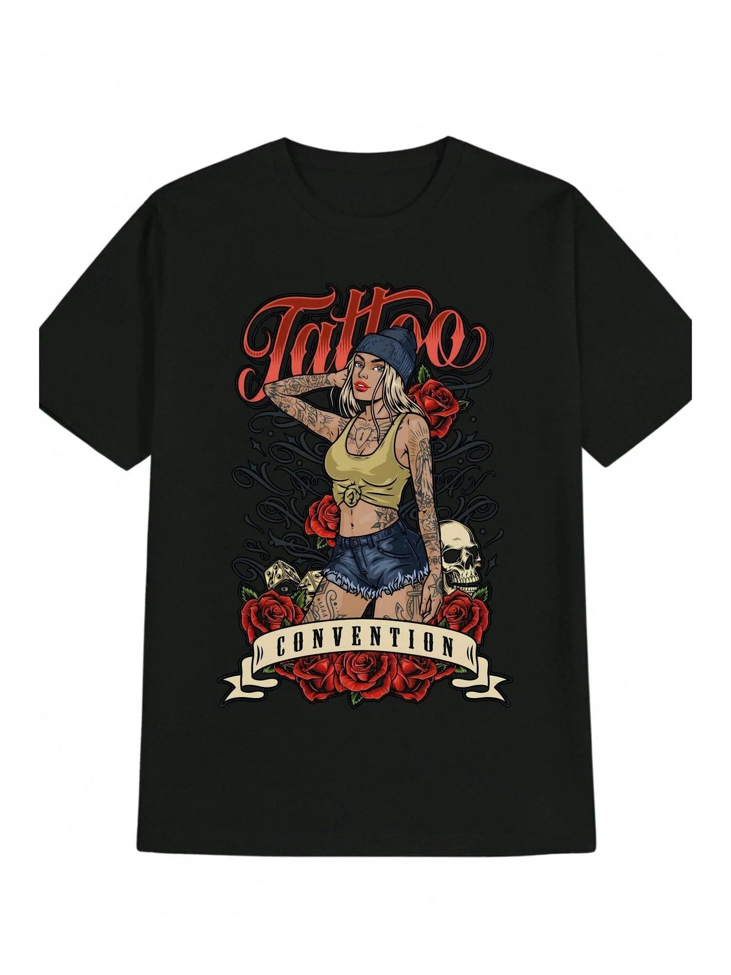 

Винтажная черная футболка с рисунком и коротким рукавом, летняя повседневная футболка с темным юмором Y2K, аниме-тема, идеальный подарок, футболка с прочным принтом