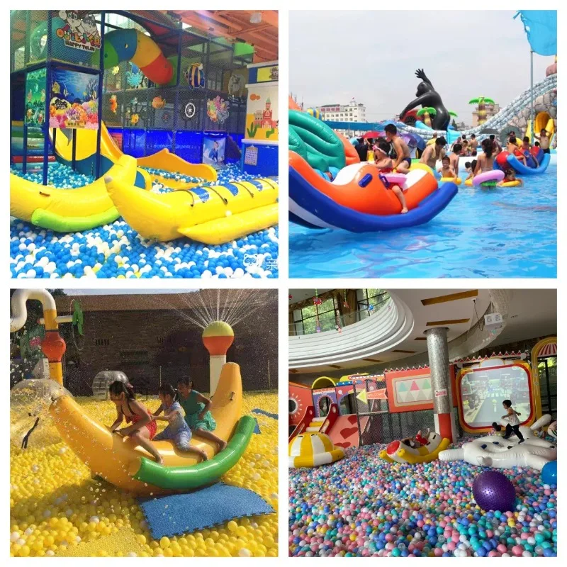 Ocean Ball Pool Inflatable Toys Seesaw Trampoline Children's Water Park Equipment Banana Boat Hot Wheels Duck Boat