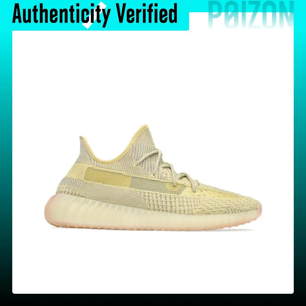 Adidas Originals Yeezy Boost 350 V2 Angel Antlia Low top Sports Casual Shoes Unisex Dirty Yellow FV3250 view 3