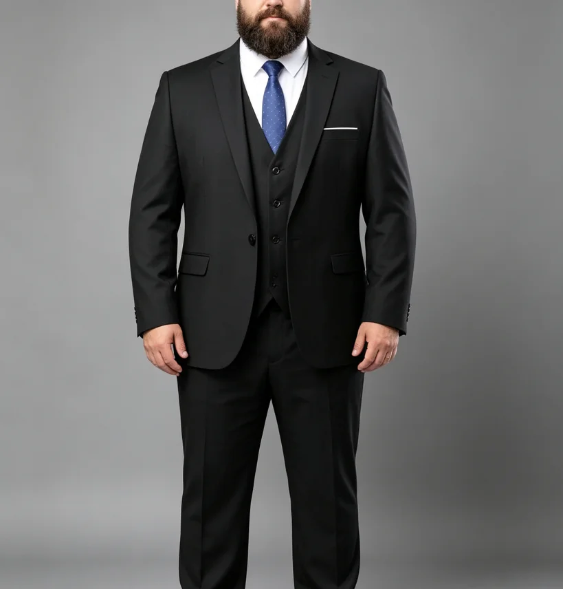 2027 High Quality Three Pieces Solid Color Trendy Mens Suit Set for Spring and Autumn Wedding Party Business Casual All Purpose