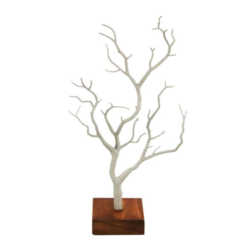 

Retro Jewelry Tree for Necklaces and Earrings Ring Tree Holder Display Jewelry Tower Great Gift for Women Girl 97QE