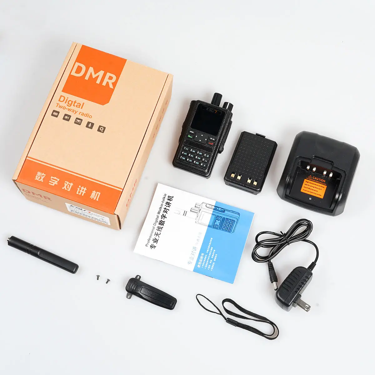 KSUN DM10 디지털 모바일 라디오 UV 듀얼 밴드 워키토키 DMR 모바일 스마트폰 라디오(GPS 포함)