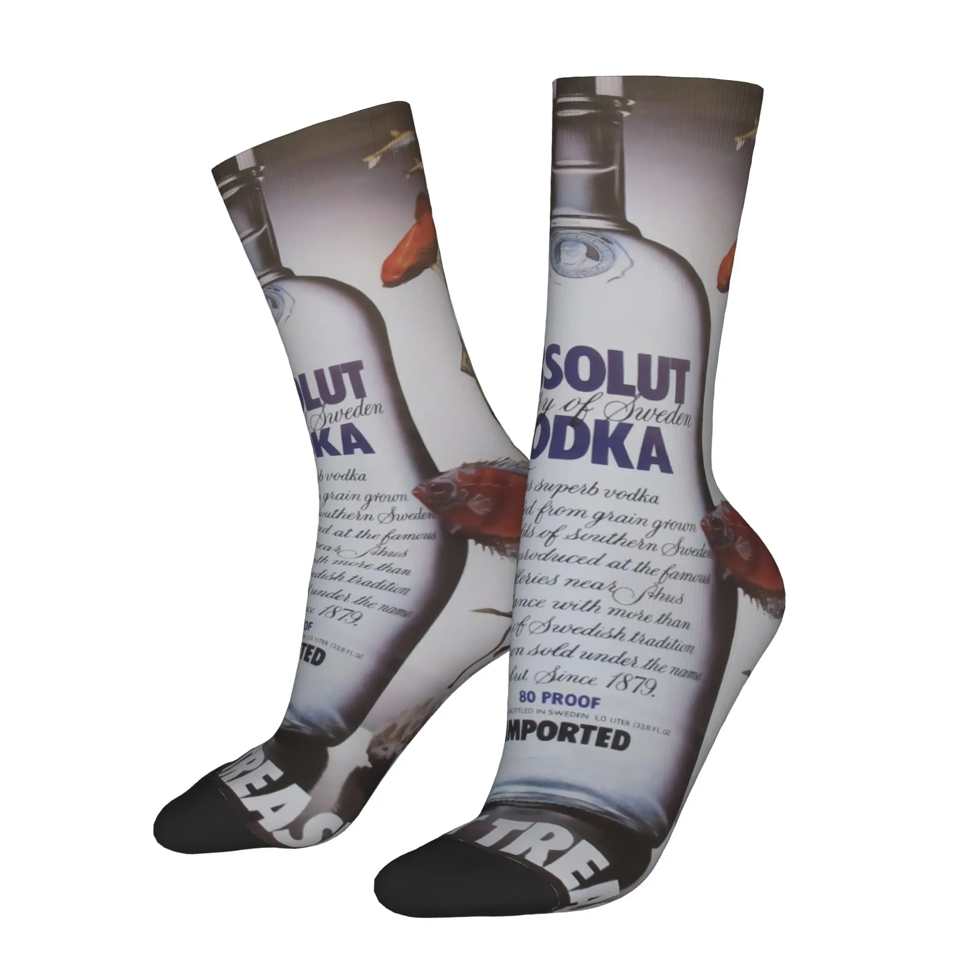 

Funny Sock aAbsolut Vodka aAbsolut Vodka 1 Harajuku Seamless Pattern Printed Men Socks Casual Men's Socks
