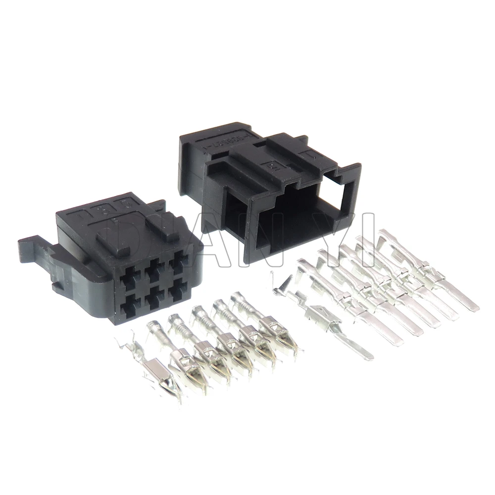 1 Set 6 Way Auto Wiring Terminal  Socket AC Assembly For VW Electric Car Seat Switch 1-929627-1 1-929621-1 191972733