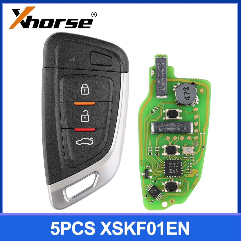 

Xhorse XSKF01EN Smart Remote Key Knife 3 buttons Keyblank Inside English for VVDI2 / VVDI Mini Key Tool 5pcs/lot