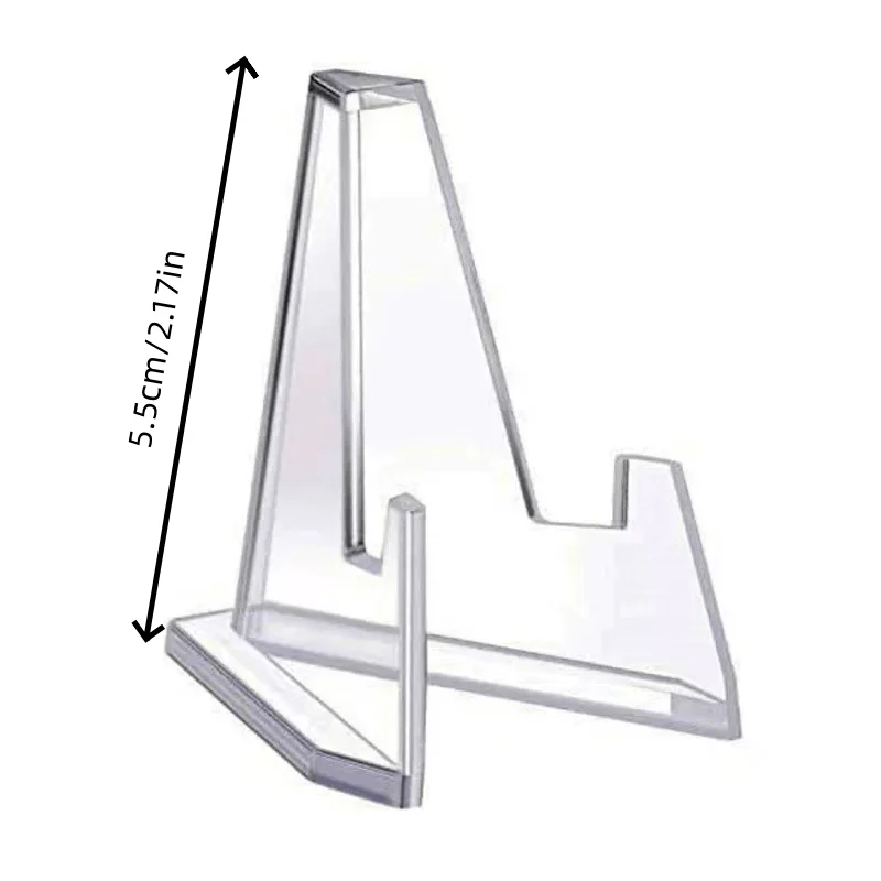 10/23pcs Clear Acrylic Card Display Stand- Mini Holder For Sports And Graded Cards, Not Electric, Card Display Stand