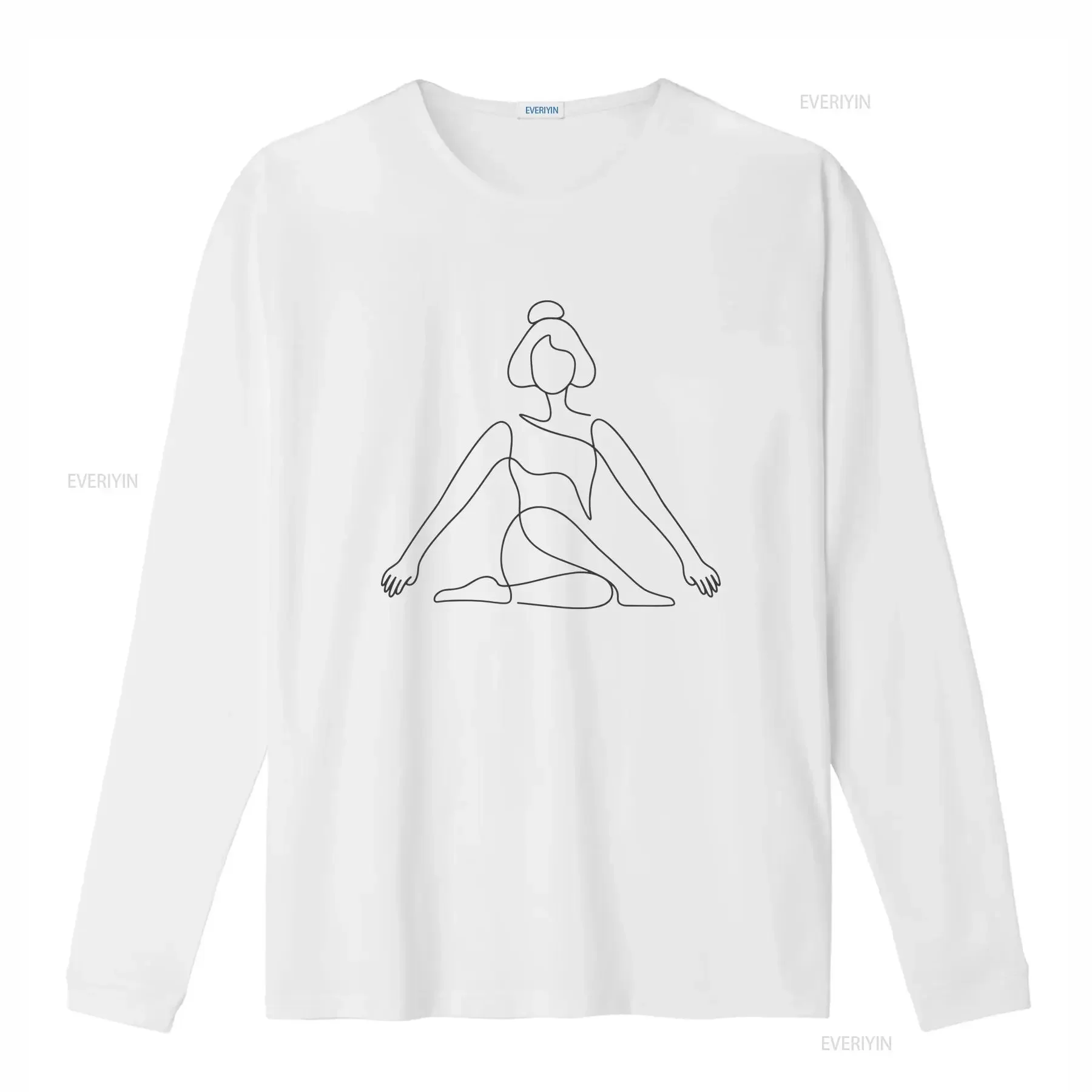 One Line Yoga Pose T Shirt minimalist meditation zen wellness fitness exercise vintage Washed Soft designer clothes Stretched