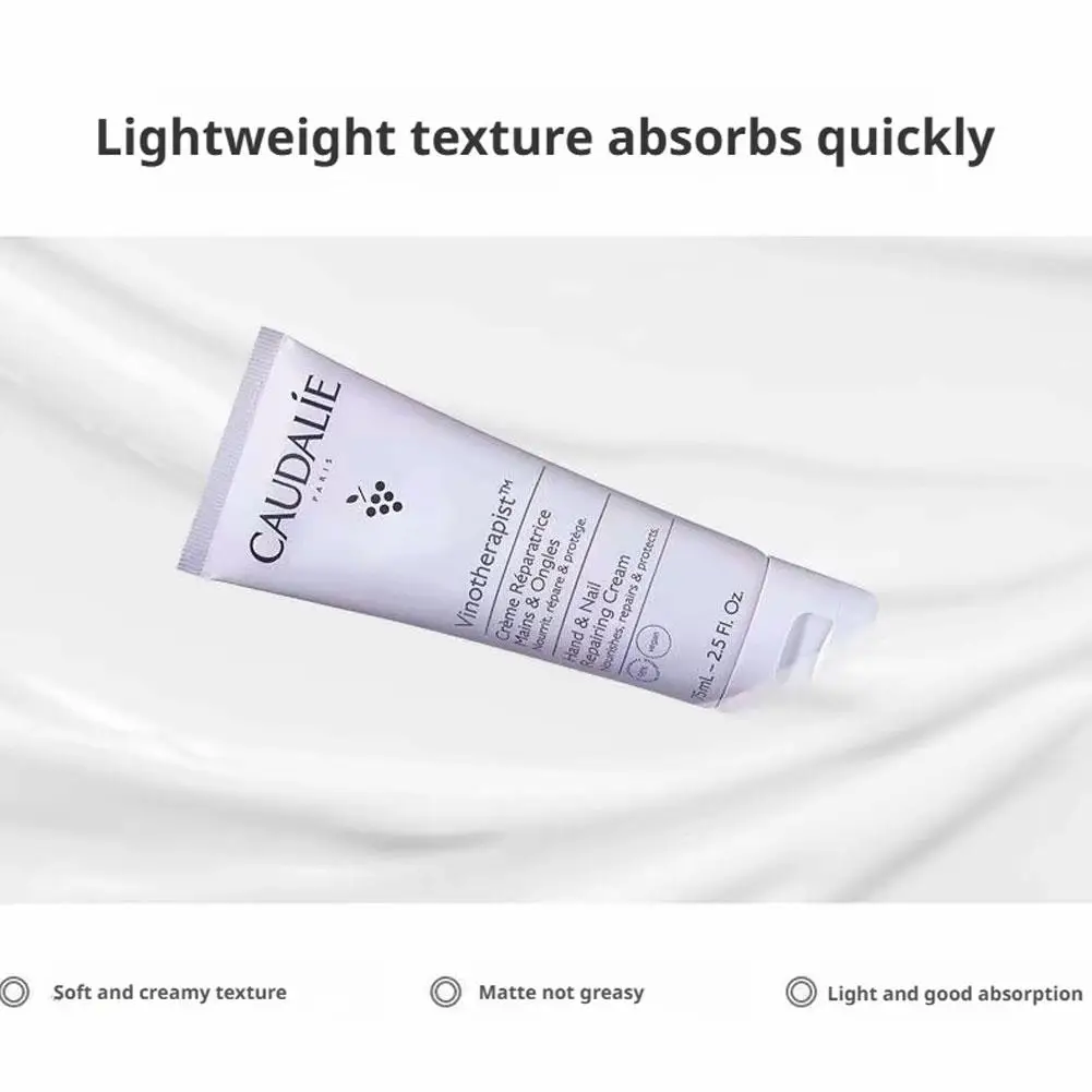 Crema per le mani ai semi d'uva da 75 ml Idrata in profondità la pelle Allevia la secchezza Rugosità e rafforzamento della pelle intorno alle unghie