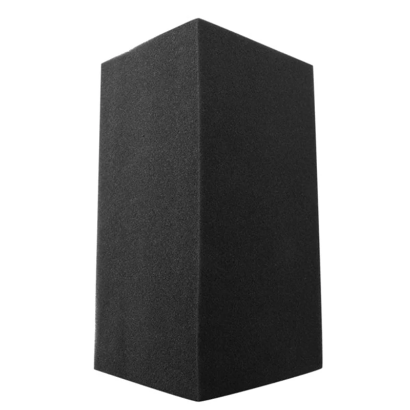 AB33-4Pcs/Set Acoustic Foam 1Pc 15X15x15cm Square Sound Insulation Foam+3Pcs 12X12x24cm Bass Trap Wall Foam Flame Retardant