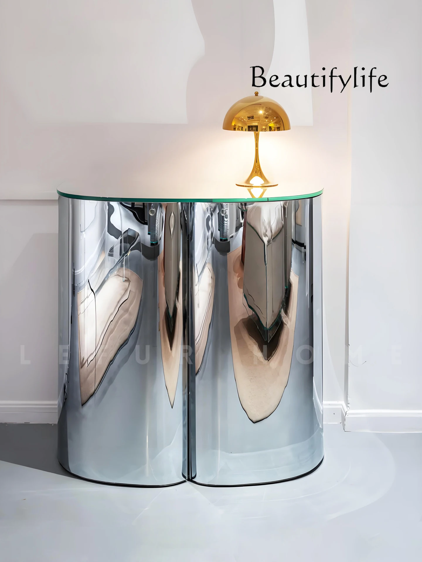 

Mirror art glass display cabinet living room against the wall small side cabinet floor storage cabinet