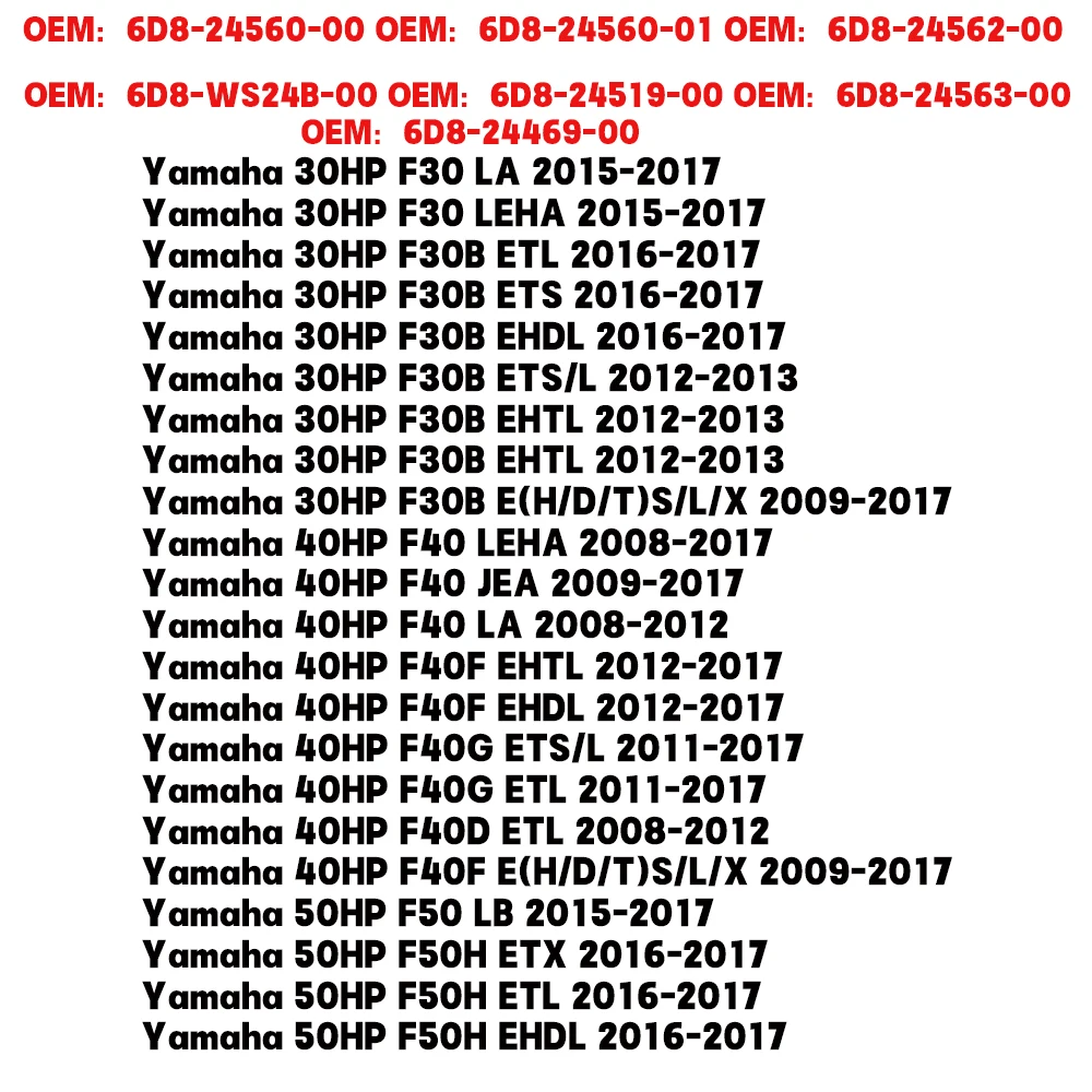 Fuel Filter Assembly For Yamaha 60HP F60 F60 F60C T60 FT60G FT60D FJB LB ETL ETX TJR TLR 70HP F70 F70A F70C 75HP F75 F75B ETL LA