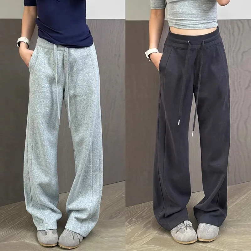 

Брюки женские быстросохнущие, хлопковые, зимние, милые, крутые, для девочек, вязаные, плюшевые, на флисовой подкладке, с мягкой подкладкой, уютные, на шнуровке, с эластичным поясом, повседневные