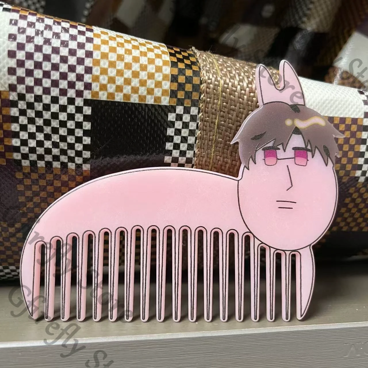 

Love and Deepspace Caleb Funny Cosplay Pettine Two-sided Comb High Quality Collector's Edition Massage Brush Print Gifts