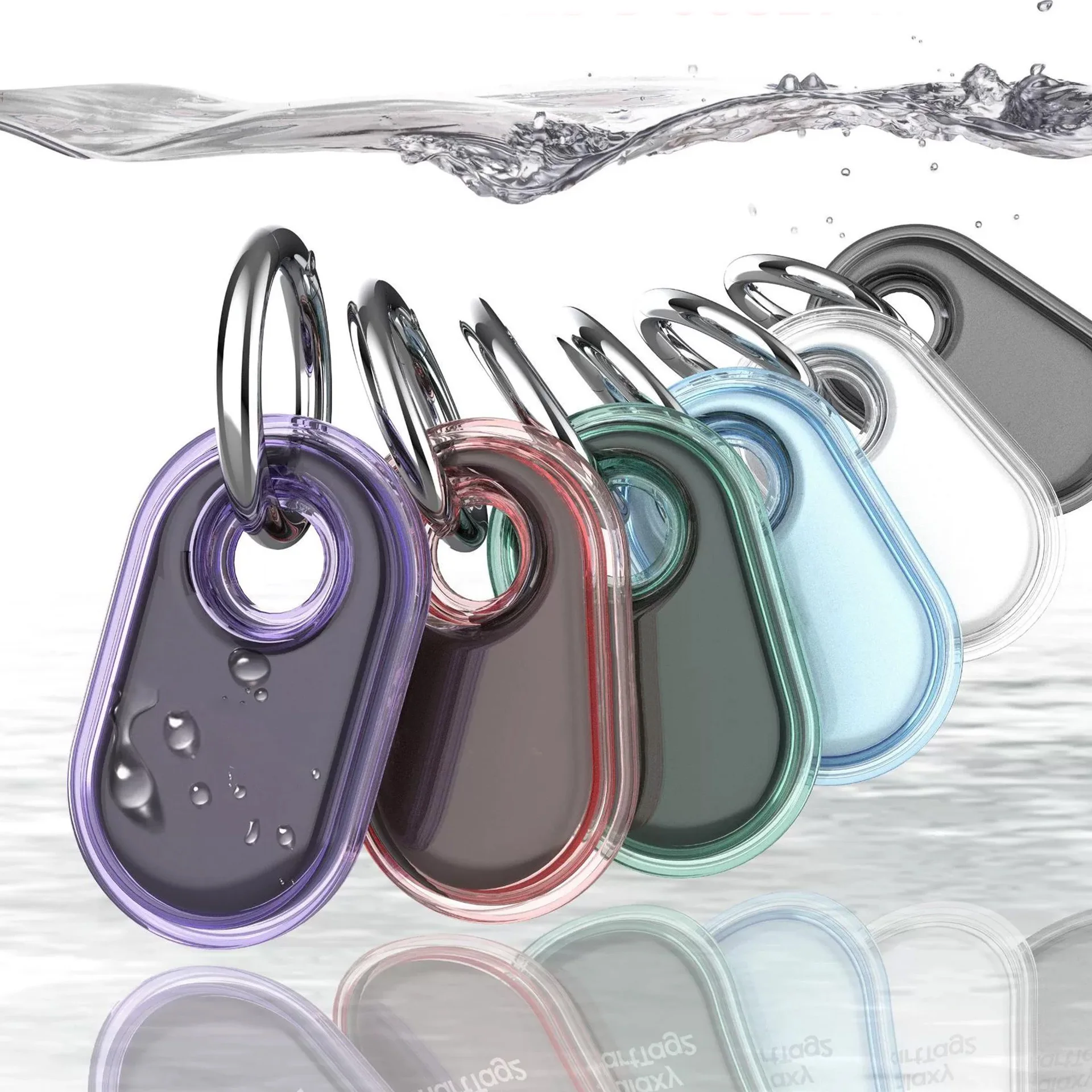 2025 New for Samsung Galaxy SmartTag2 Protective Silicone Case for Galaxy Smart Tag 2 with Key Ring for Keys Wallet Luggage Pets