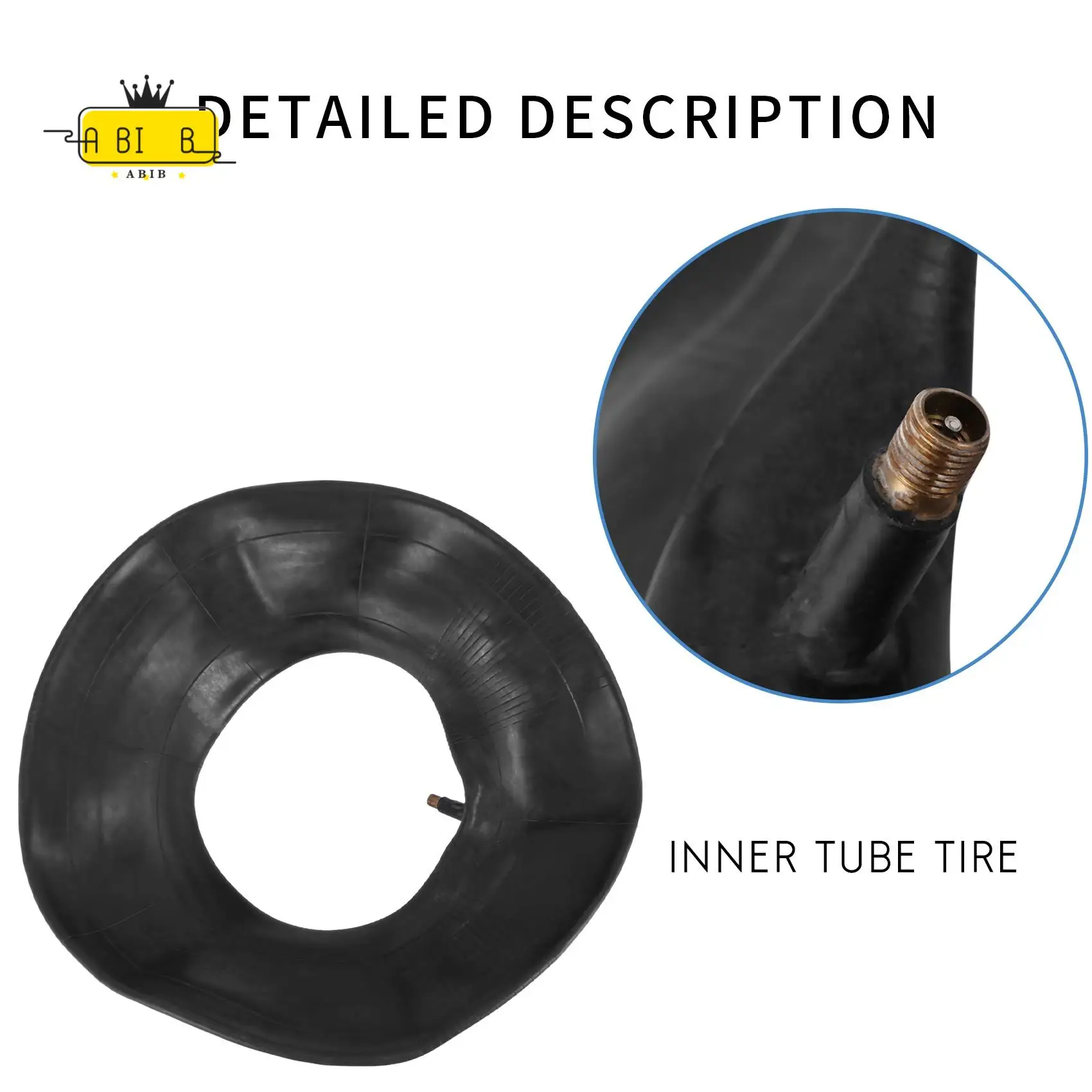 

ABIB -2 PCS 13 X 5.00-6 Inch Heavy Duty Inner Tube With TR-13 Straight Valve Stem - For Wheelbarrows, Mowers, Hand Trucks