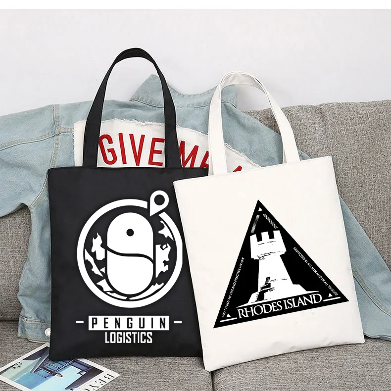 

Game Arknights Shopper Bags Shopping Bag Tote Bag Shoulder Bag Canvas Bags Large Capacity College Handbag