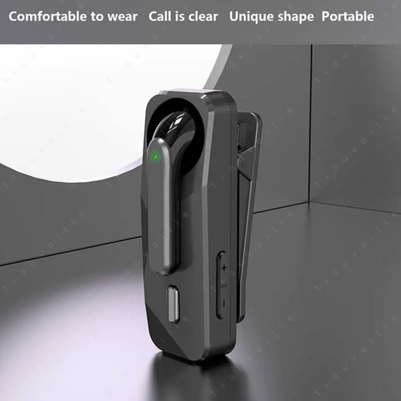 Collar Earphones Bluetooth 5.1 Wireless Headset Business Headset With Mic Sports Ear Hook Lotus One Ear Handsfree Free Shipping