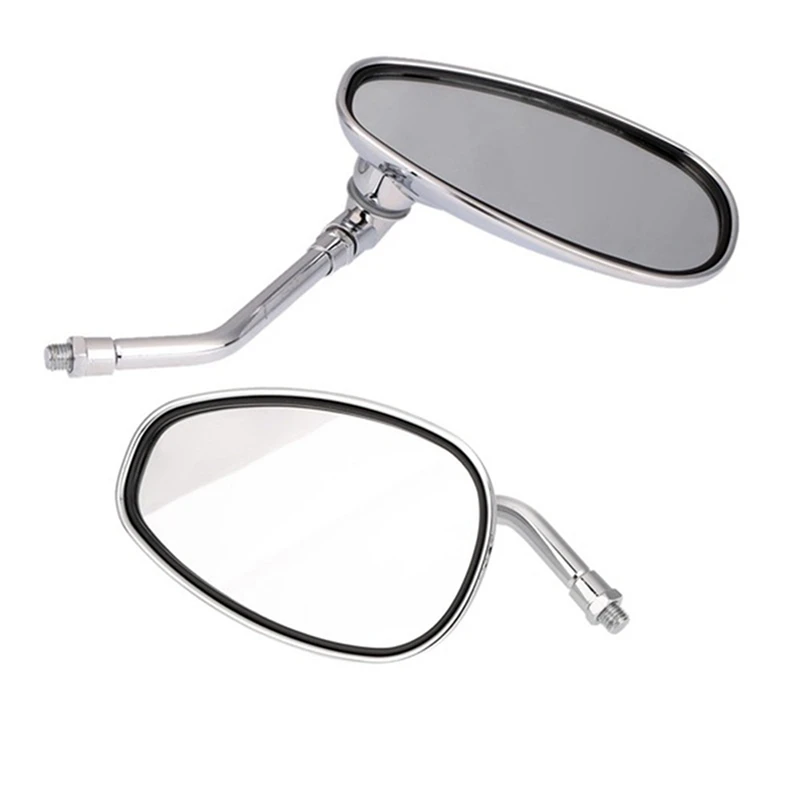 2 Pair Motorcycle Mirror Motorbike Rear View Mirror For YAMAHA Vmax Virago 535 V-Star 650 1100 1300