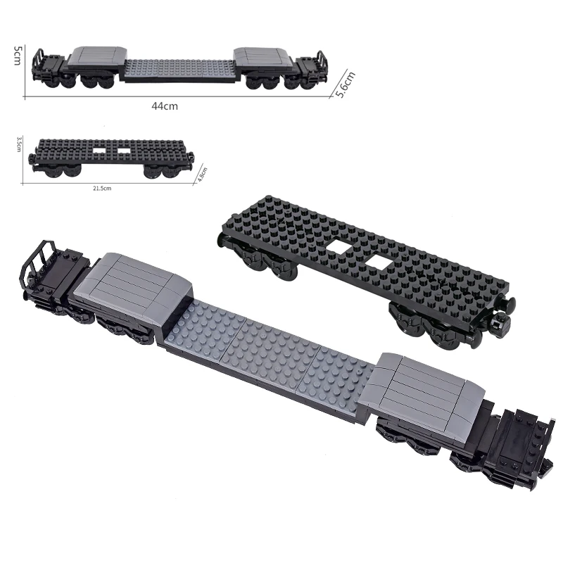 MOC City Creative Idea Technical Train Base Wheel Carriage Building Blocks Bricks Assembled DIY Toys for Kids Christmas giftS