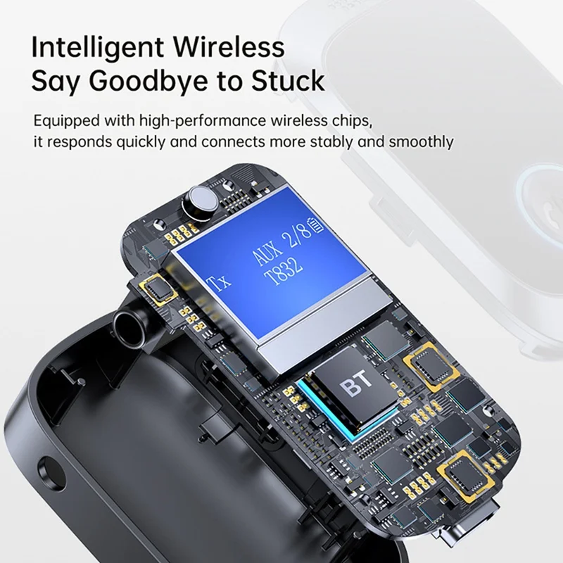 M07K-AUX Adattatore per auto Bluetooth 5.4 Ricevitore Bluetooth Ricevitore audio wireless per musica/chiamate in vivavoce