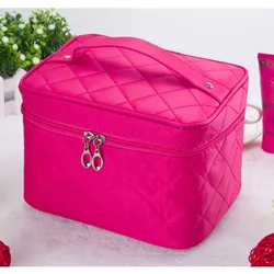 Cosmetic bag косметичка Quilted professional makeup organizer femal large capacity storage handbag travel toiletry cosmetic box