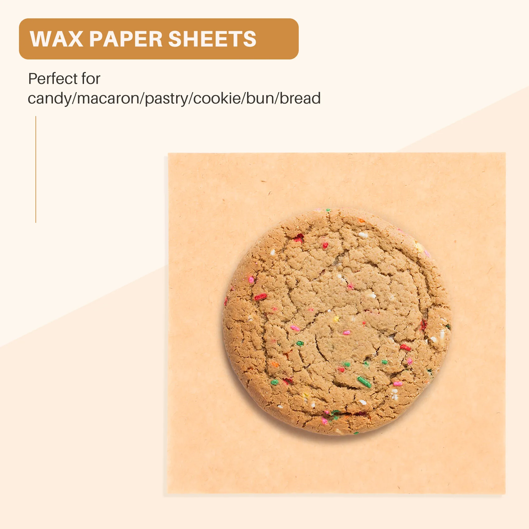 Hot Selling-500 Pcs Unbleached Parchment Paper Baking Sheets, 4X4 Inches Non-Stick Precut Baking Parchment, Perfect For Wrapping