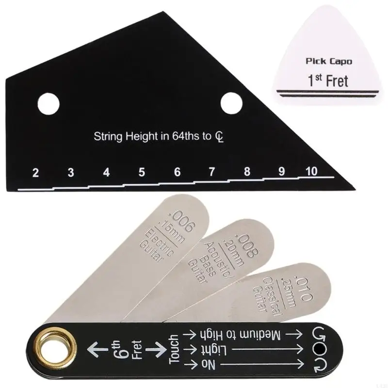 Professional Guitar Setup Set String Action Gauge and Neck Relief Tool Essential 