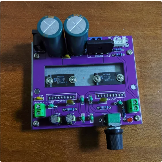 TDA1521 two-channel stereo BTL amplifier board