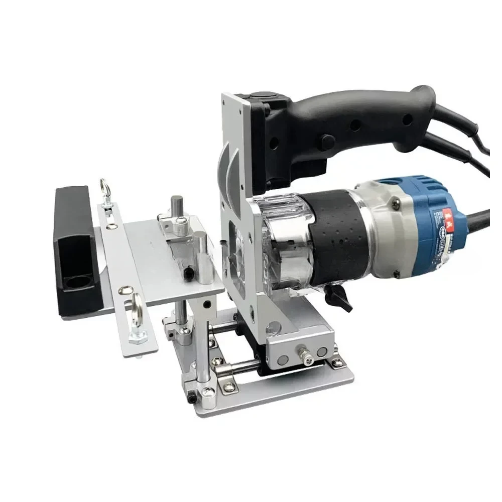 Mortising Jig 2 in 1 Slotting Bracket Invisible Fasteners Punch Locator Milling Cutter Positioning Frame for Trimming Machine