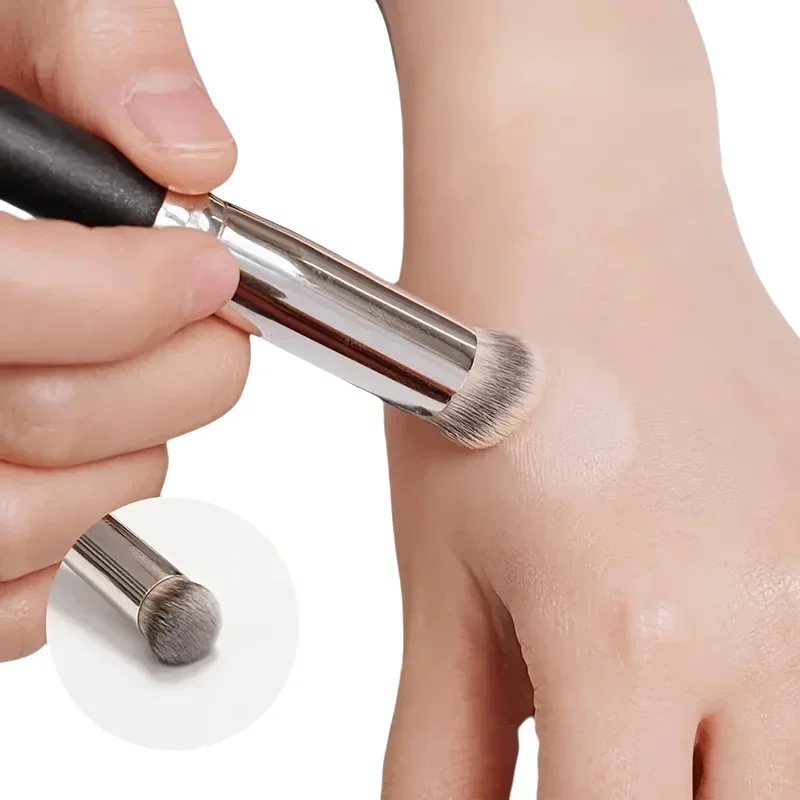 1/2/5 pcs Foundation Concealer Brush, Premium Contour Blusher Brushes, Flawless Under Eye Dense Face Makeup Brush For Blending
