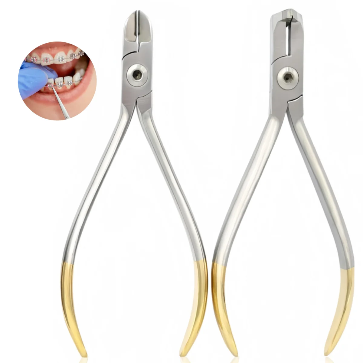 Braces Wire Cutter Orthodontic Distal End  Plier Dental Forceps Stainless Steel Removal Tooth Pulling Tool for Cutting Archwire