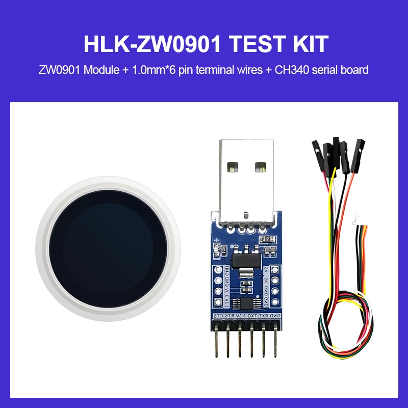 Imagem -06 - Hi-link-fingerprint Recognition Module Door Lock Acquisition Sensor Baixo Consumo de Energia Hot Hlk-zw0623 Zw0901 Zw101 Zw111