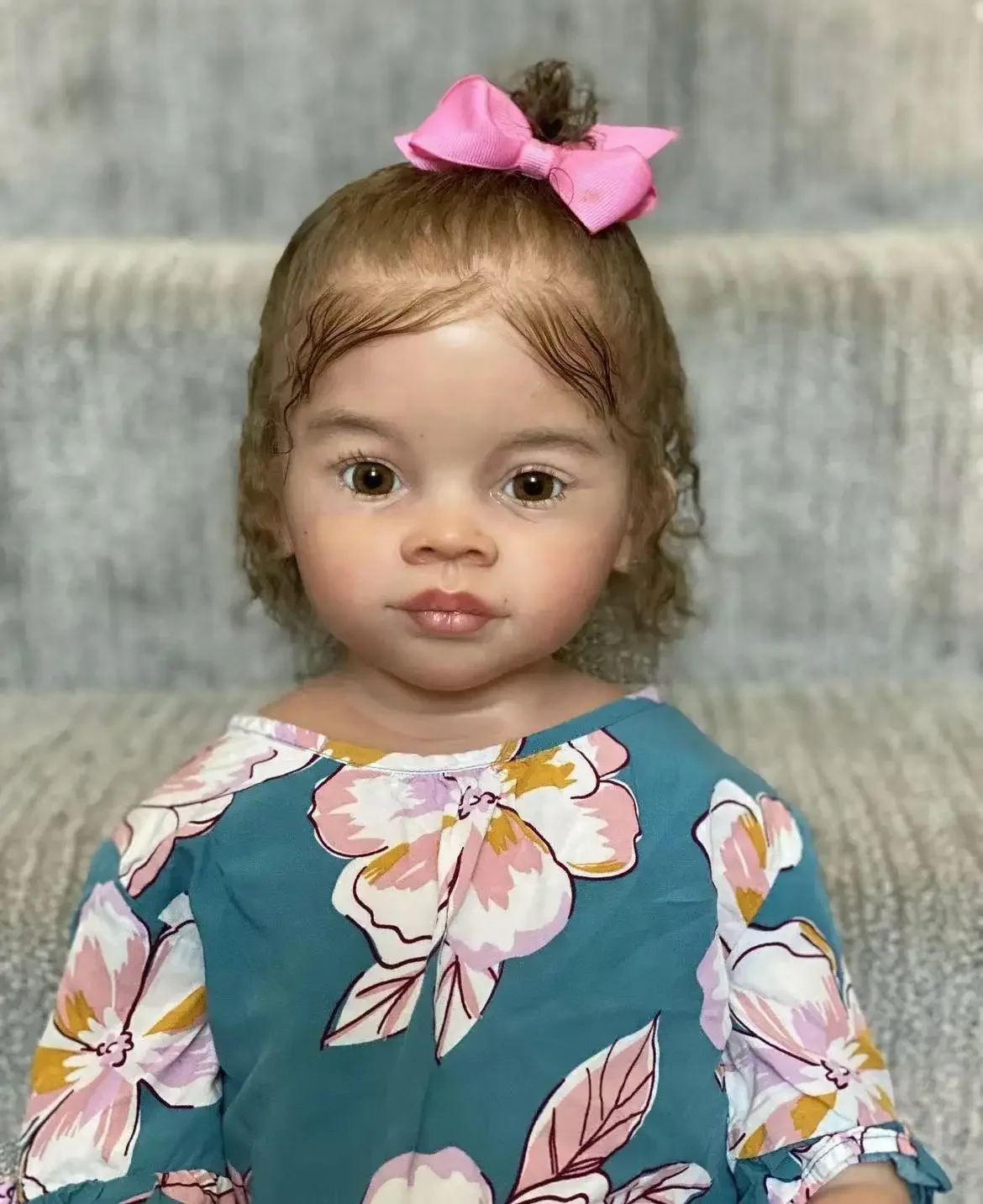 DLS Customized Limited Supply 29inch Reborn Baby Meili With Hand-Rooted Hair Already Finished doll With Different dress