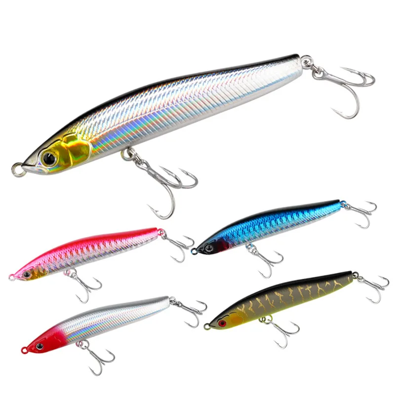 Multi Layer Sinking Pencil Lure 12g 16g Long Cast Vibrating Sinking Hard Bait Dead Stick System Plastic Artificial Fishing Lure