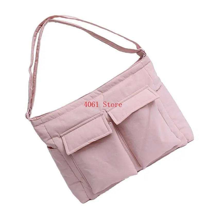 

Practical Canvas Bag Compact Design Shoulder Crossbody Pack Lightweight Everyday Bag Spacious Storage For Essential