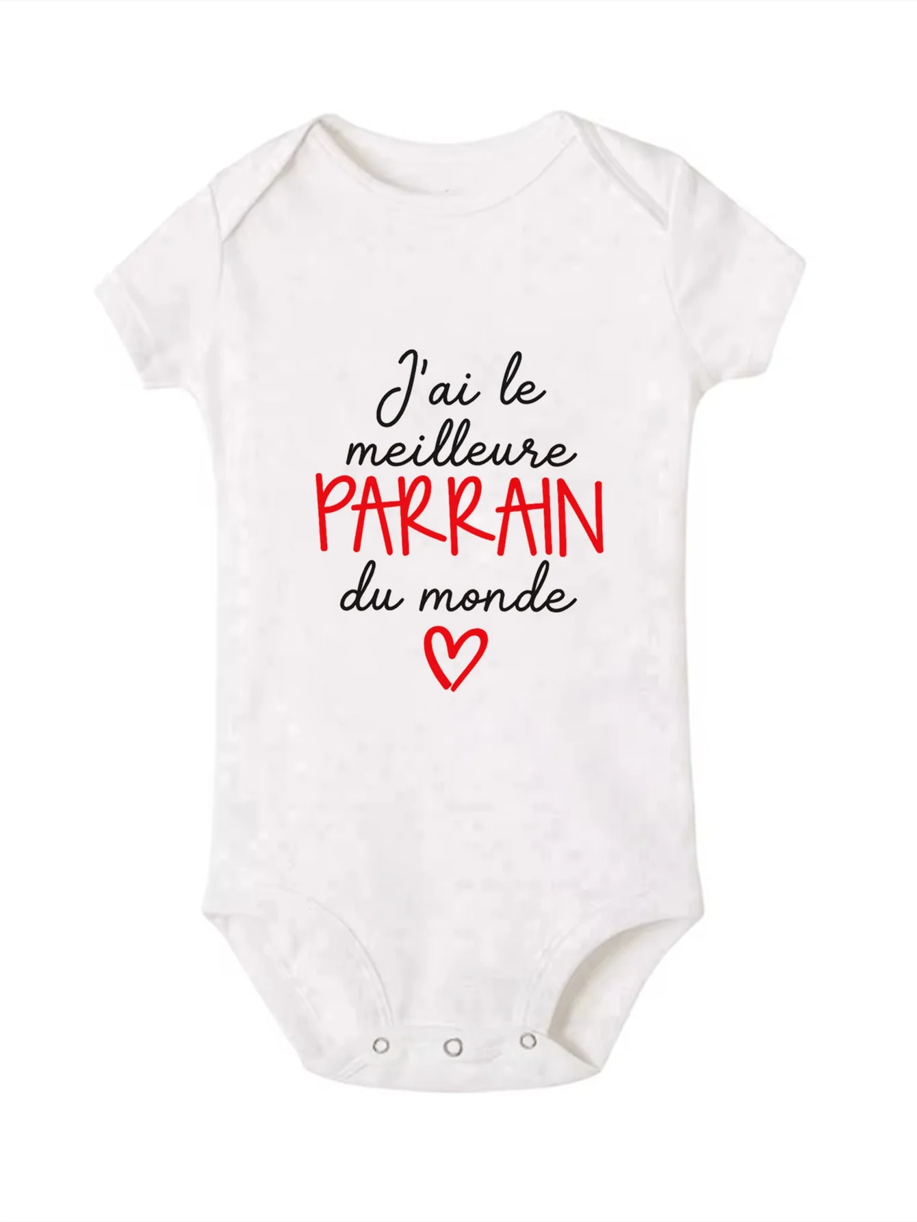 My Godmother and Godfather Pattern Newborn Jumpsuit Birthday Party Set Body Children S Summer Short Sleeved Jumpsuit Clothing