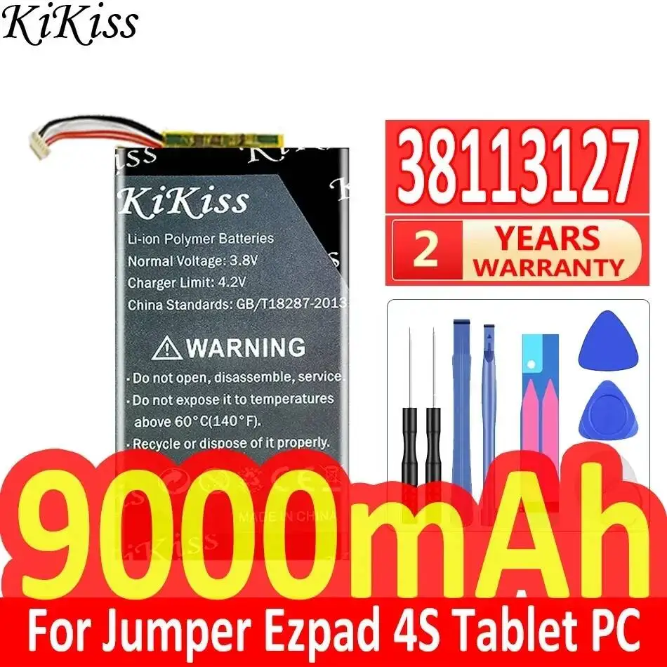 

Reliable Replacement Laptop Battery For Jumper Ezpad 4S Laptop 38113127 5lines 9000mAh