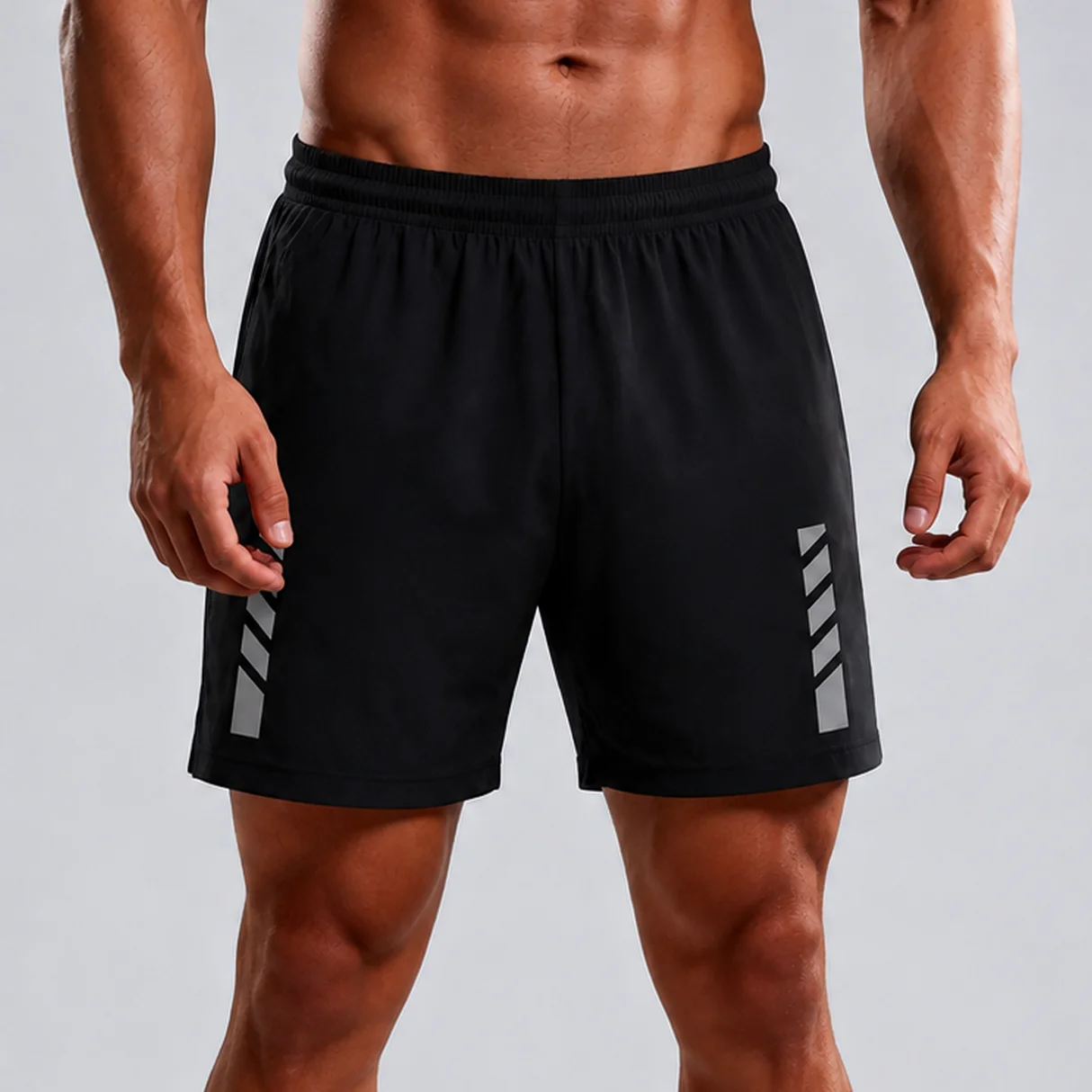 Men Summer Sports Shorts Thin Ice Silk Running Quick Drying Pants Marathon Track Field Fitness Training Comfortable Activewear