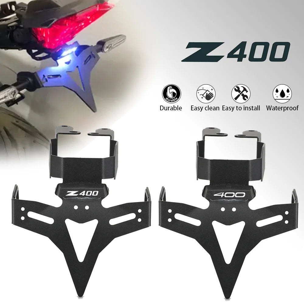 

Motorcycle Accessories License Plate Bracket Holder For Kawasaki Ninja 400/ Z400 Z 400 2018 2019 2020 2021 2022 2023 2024 z400